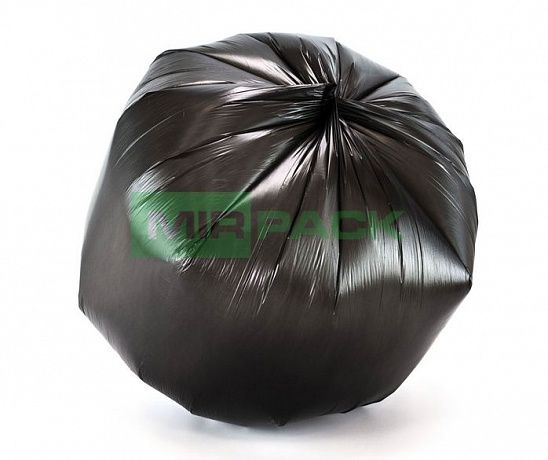Мешки для мусора 30л, 8 мкм, в рулоне 20 штук, черные, 50х60 см, ХИТ - Вид 2